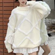 【2023冬新作】韓国風レディース服　冬　優しい　きれいめ　セーター　ニット　