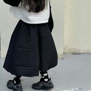 ★Girls★　子供スカート　90~140cm　キルティングキッズロングスカート　韓国キッズファッション