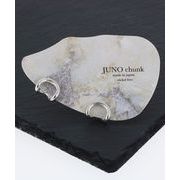 【JIKAI-8】JNRD-7シルバーカーブピアス【Juno chunk】