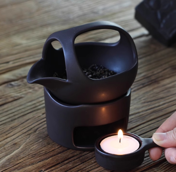 焼茶炉 養茶器 粗陶焼茶器 ほうじ茶炉体 香器 陶磁器 醒茶炉 ろうそく温茶器 温茶 燻茶缶