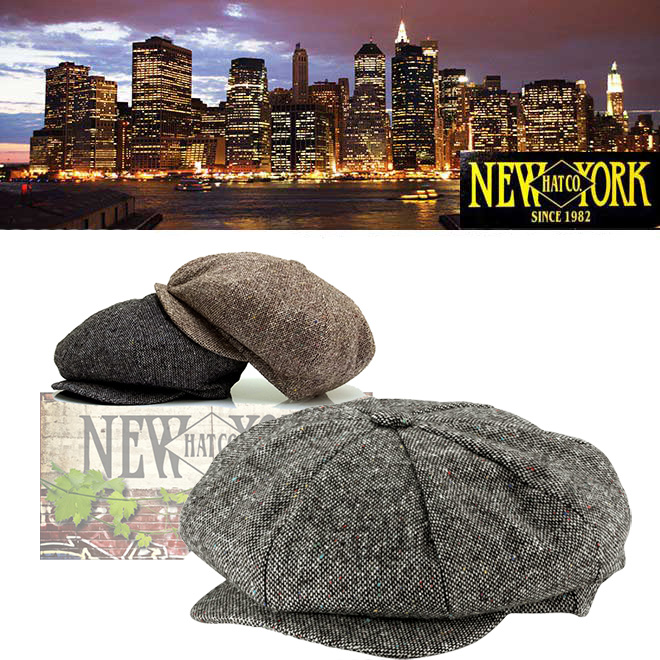 NEWYORK HAT ＃9030 TWEED NEWSBOY 21301