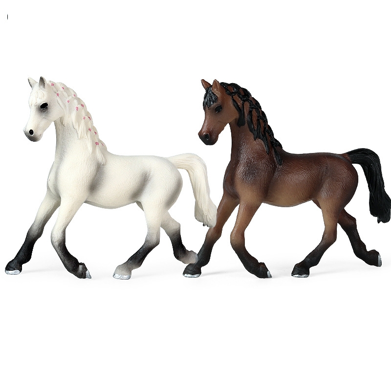 リピッツァナー 馬置物  馬フィギュア  野生動物のシミュレーションモデル 馬モデル ホース   10.5cm