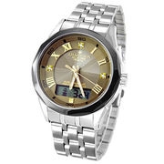 J.HARRISON 光発電・電波式腕時計 3石天然ダイヤモンド付・パーペチュアルセラミッ
