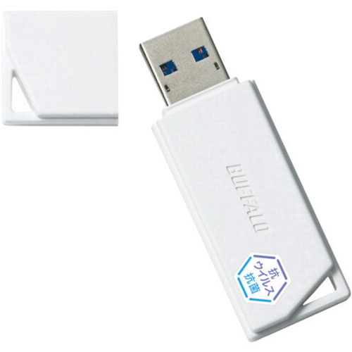 BUFFALO バッファロー USBフラッシュ ホワイト RUF3-KVB128G-WH