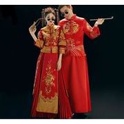 中国風ウェディングドレス チャイナ風 コスプレ衣装 中華服・舞台ステージイベント結婚式