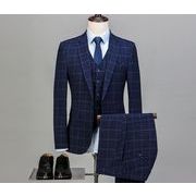 紳士スーツ 結婚式 スリーピーススーツ ビジネス 3点セットアップスーツ 通勤 フォーマル 新郎スーツ
