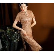 宴会衣装 チャイナドレス ホストドレス 儀式用ドレス 中国ドレス ウェルカムウェア パーティードレス