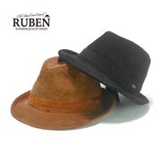 Rubenコーデュロイパッチワーク中折　ヤング帽子