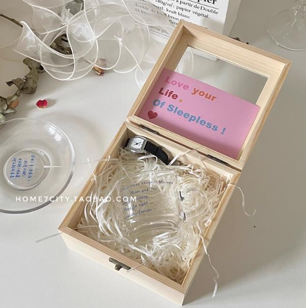 雑貨 木質 収納ボックス  ギフトボックス   プレゼント 透明  ポータブル  撮影用具 装飾用品  梱包箱