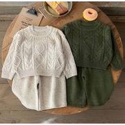 男の子女の子    キッズ服     韓国風子供服    セーター+パンツ    2点セット