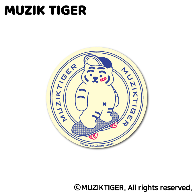 MUZIK TIGER ダイカットステッカー スケボー オシャレ ムジークタイガー 韓国 トレンド 人気 MUZ022