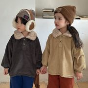 ★Girls＆Boys★　子供ニット　80~130cm　ボア襟ポイント　秋冬　韓国キッズファッション