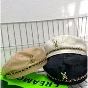 韓国ファッション  2024新品  帽子  子供用  無地  カジュアル  ベレー帽  キッズ  男女兼用 3色