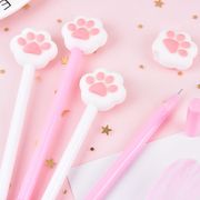 創意文具 猫 肉球   中性ペン    水性ボールペン  ペン  筆記用具   サインペン  黒い    0.5mm