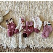 ins 新作 韓国風子供服   ベビー服 靴下   子供靴下  赤ちゃん    ソックス  ベビー靴下 うさぎ 5足入り