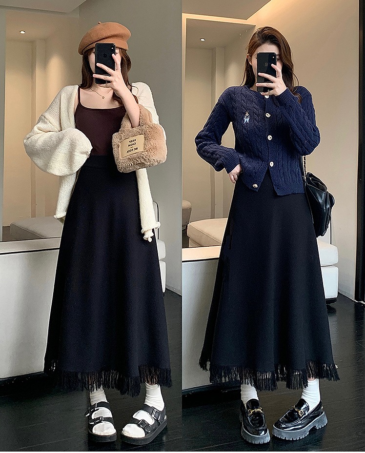 【大きいサイズXL-3XL】【秋冬新作】ファッションスカート
