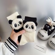 ★全2色★　パンダソックス　可愛いパンダ顔付きソックス　韓国靴下
