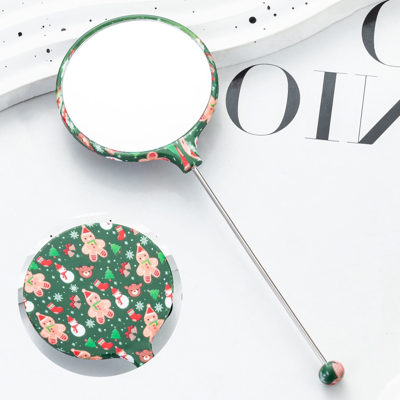 新作 カスタム鏡 ビーズミラー 手芸DIY ミニ可愛い カガミ INS | 卸売