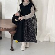 韓国風子供服    キッズ服    スカート    セーター    花柄ワンピース