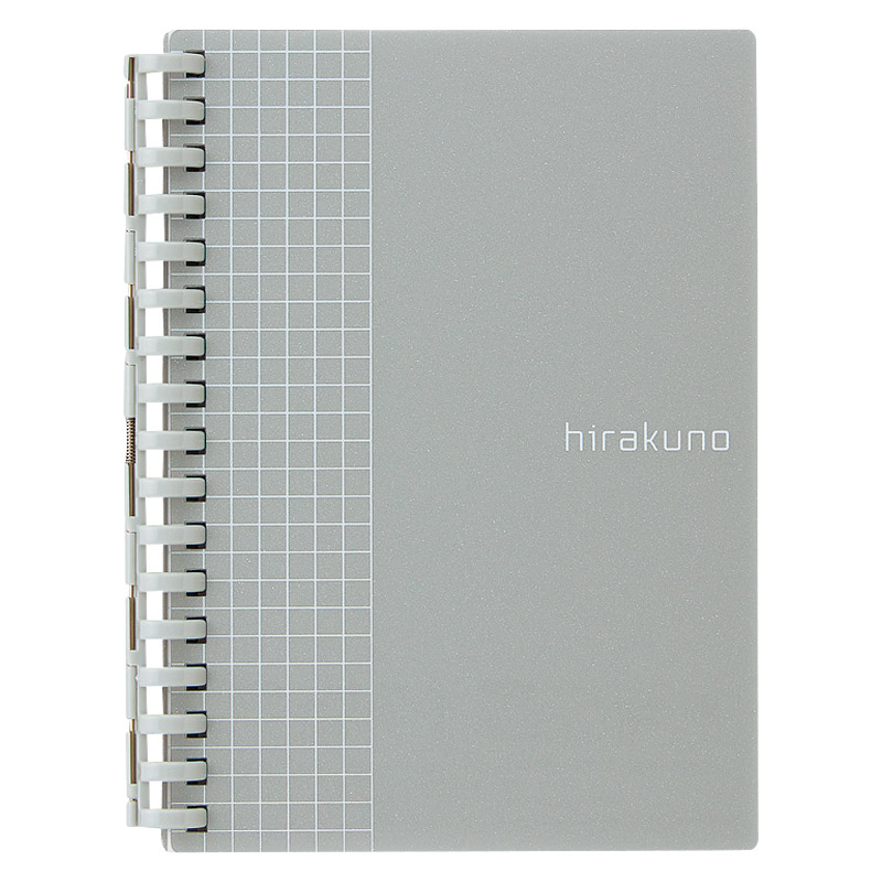 LIHIT LAB. hirakuno ツイストノート（A6） シルバー N1671-26
