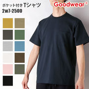 半袖Tシャツ メンズ グッドウェア Tシャツ メンズ 半袖 Goodwear 2W7-2500 ポケ