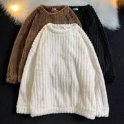 メンズ トップス Tシャツ ロンＴ ボア ブラウス 暖かい