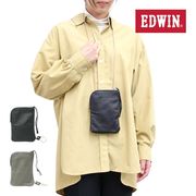 エドウイン EDWIN ポーチ メンズ レディース クロムレザー 日本製 スマートポーチ スマホポーチ