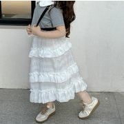 2024春新品 子供服 可愛い  レジャー   ロングスカート  ハーフスカート スカート   韓国風  90-140cm