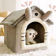 ペットハウス ドーム型 ペットベッド ペット用品 冬用 ペット防寒対策 犬 猫 ベッド 冬 Sサイズ