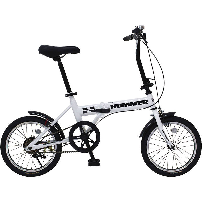 ハマー ノーパンク16インチ折畳自転車WH MG-HM16N-WH【直送品】［送料無料］
