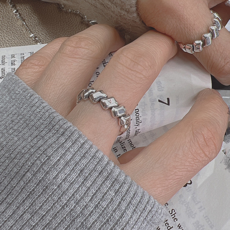 韓国　925シルバー リング　アクセサリー 指輪　ハンドメイド 指輪　ハンドメイド 高品質