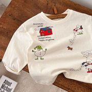長袖シャツ    子供服    韓国風    カジュアル    赤ちゃんTシャツ