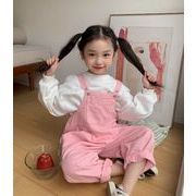 2024夏新作  韓国風子供服  ベビー服   ピンク サロペット    ボトムス  オーバーオール