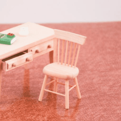 ミニチュア道具 dollhouse用家具 フィギュア ぬい撮 おもちゃ ドール撮影 着色可 テーブル 木製 卓+椅子