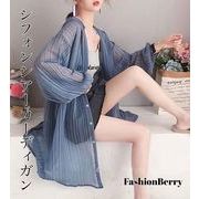 【日本倉庫即納】シフォンシアーカーディガン 羽織り 韓国ファッション