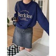 【韓国ファッション】2024年春新作　Becklee　刺繍　スウェットトレーナー