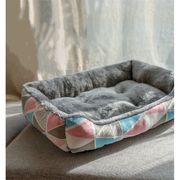 ペット用ベッド 犬用品のベッド 猫小屋 高品質 汚れに強い ソファ綿  秋冬 手洗い