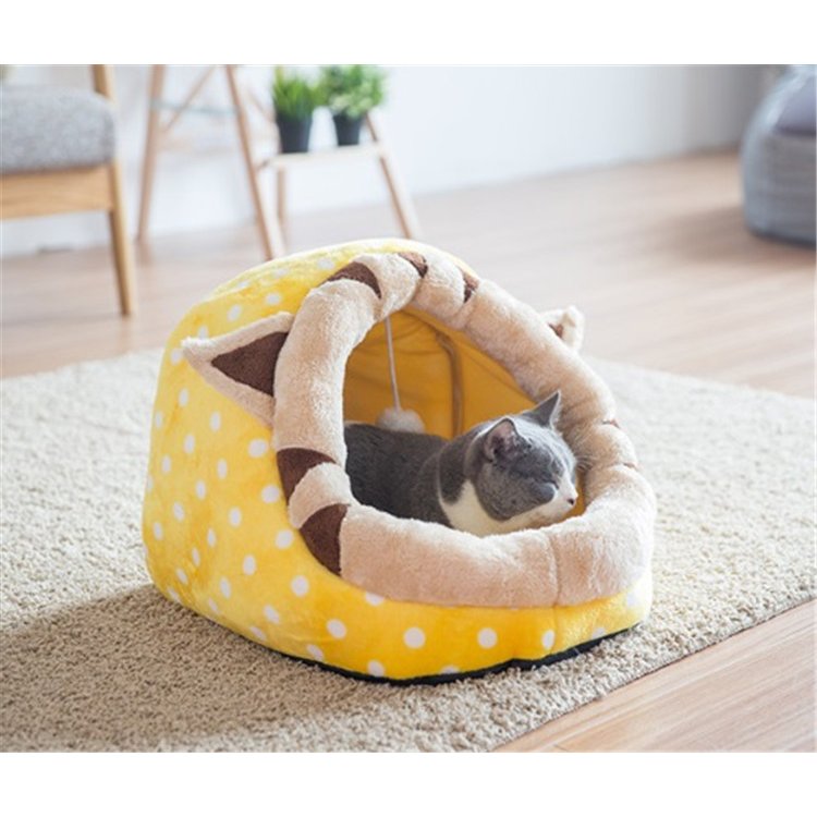 犬の巣 猫の巣 ペット用品 快適 ペット用ベッド 半閉鎖的な家 小動物の造形