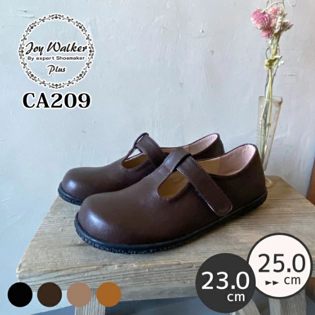 【joy walker PLUS】Tstrap Comfort Shoes ゴムストラップ スリッポン 4色　#CA209