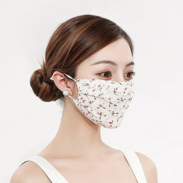 防護用品 マスク おしゃれマスク デザインマスク 柄マスク 小花 花柄 大人可愛い 清潔