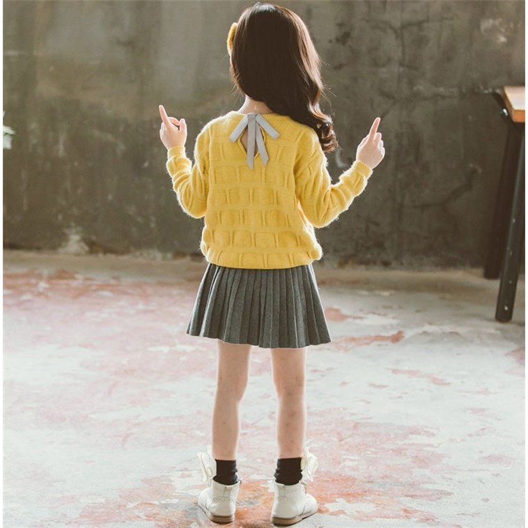 子供服 セットアップ 女の子 長袖 春秋 秋着 上下セット 韓国子供服 キッズ ジュニア 子供セーター