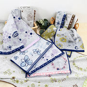 【弊社オリジナル商品】無撚糸ジャガードフェイスタオル　クッカ