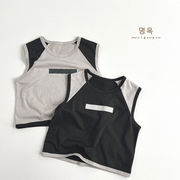 2024新作 韓国子供服 ベビー服 男の子   ス チョッキ トップトップス  Tシャツ  2色80-130cm