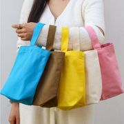 キャンパスハンドバッグ　トートバッグ　エコバッグ　DIY　無地　韓国ファッション