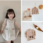春の新作 韓国風子供服 子供 シャツ 女の子 セーター 新作  ゆったり 可愛い セーター  身長80~130cm