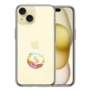iPhone 15 Plus 側面ソフト 背面ハード ハイブリッド クリア ケース 星座 うお座 魚座 Pisces