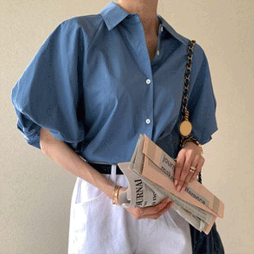 【2024夏新作】韓国風レディース服　夏　ゆったり　シンプル　カジュアル　きれいめ　半袖シャツ