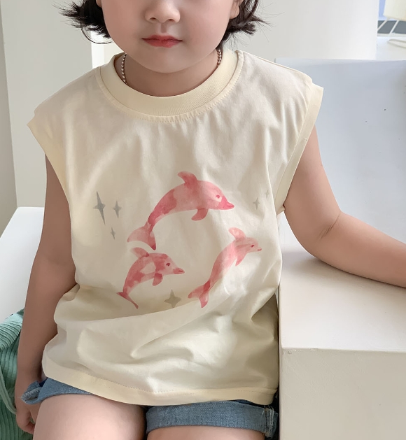 2024春夏新作☆子供服☆キッズ服☆袖なし タンクトップ 女の子