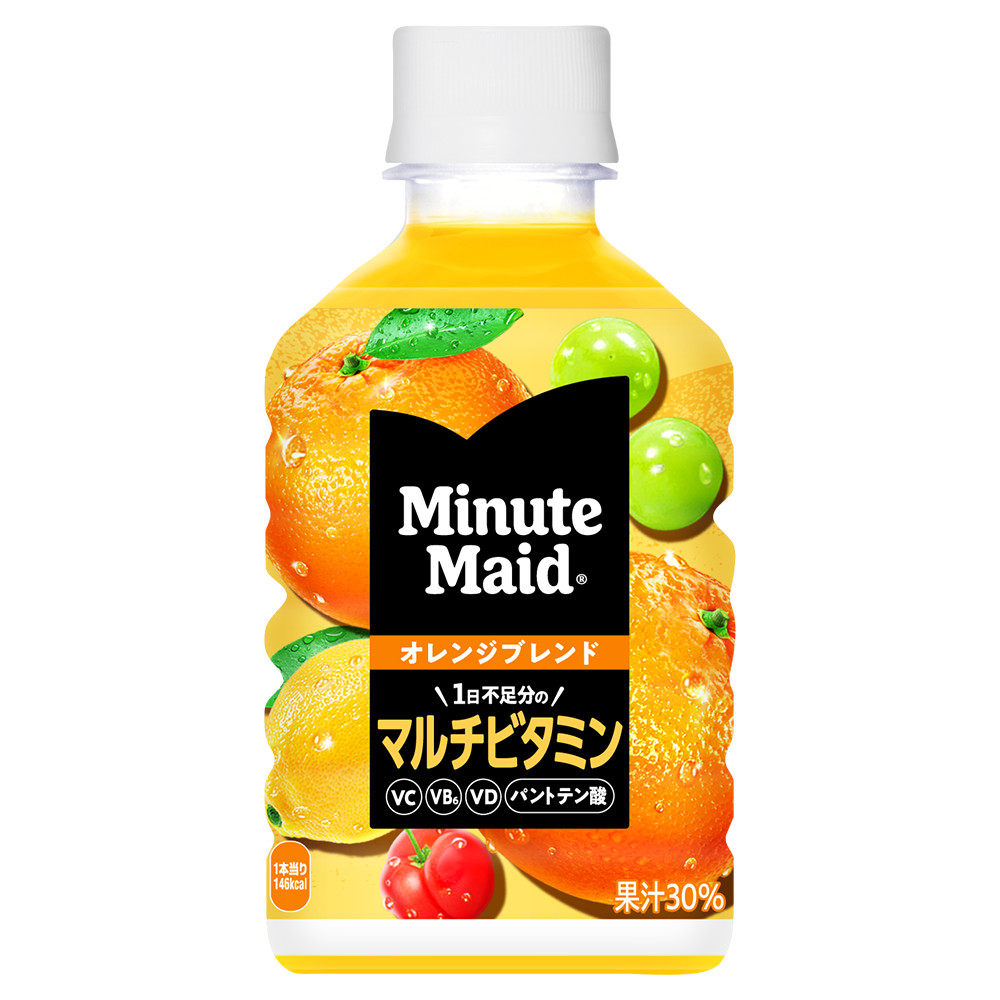 【1・2ケース】ミニッツメイド オレンジブレンド マルチビタミン 280ml PET