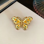 蝶のブローチ 昆虫のブローチ 動物のブローチ 銅メッキ  贈り物、ファッション